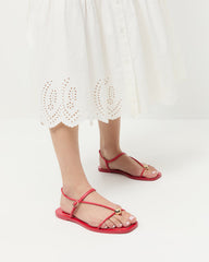 Loeffler Randall Women / Lara Red Leather Sandal