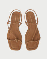 Loeffler Randall Women / Eleanor Cacao Suede Strappy Sandal
