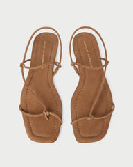 Loeffler Randall Women / Eleanor Cacao Suede Strappy Sandal