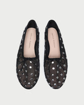 Loeffler Randall Women / Landon Black/Silver Mesh Ballet Flat