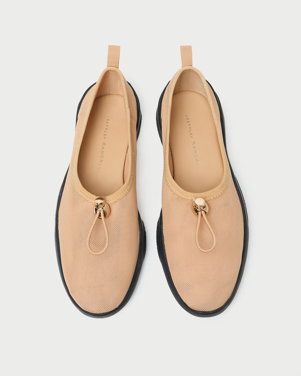 Loeffler Randall Women / Raina Caramel/Black Mesh Flat