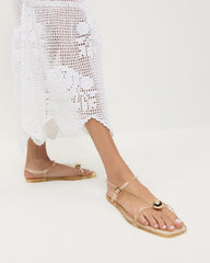 Loeffler Randall Women / Dana Champagne Strappy Jelly Sandal