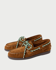 Loeffler Randall Women / Franco Cacao Suede Boat Shoe