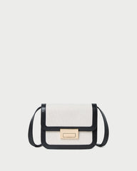 Loeffler Randall Women / Desi Black/Natural Canvas Crossbody