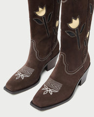 Loeffler Randall Women / Wilder Brown Suede Tulip Boot