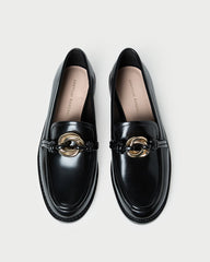 Loeffler Randall Women / Roma Black Leather Loafer