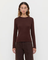 Loeffler Randall Women / Lolo Pointelle Long-Sleeve Tee