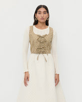 Loeffler Randall Women / Callista Tie-Front Vest