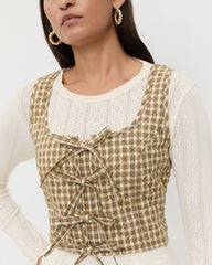 Loeffler Randall Women / Callista Tie-Front Vest