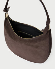 Loeffler Randall Women / Morgan Brown Suede Shoulder Bag