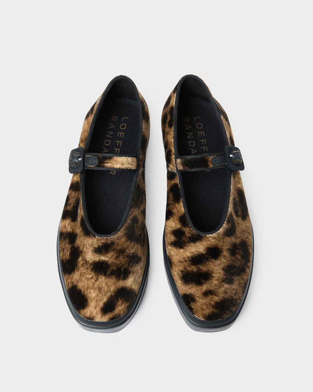 Loeffler Randall Women / Cooper Leopard Velvet Mary Jane Sneaker