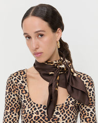 Loeffler Randall Women / Beverly Leopard Silk Scarf