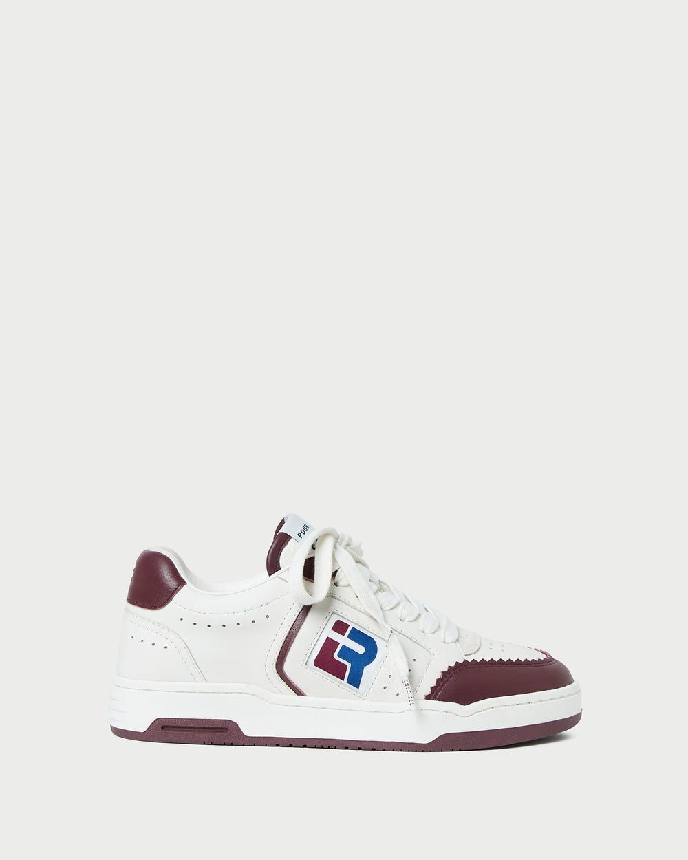 Loeffler Randall Women / Topspin Cream/Maroon Court Sneaker