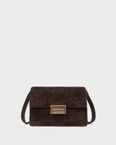Loeffler Randall Women / Delphine Brown Suede Shoulder Bag