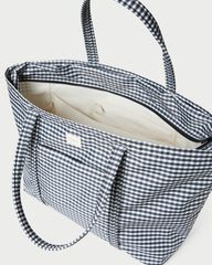 Loeffler Randall Women / Dina Black/White Gingham Travel Tote