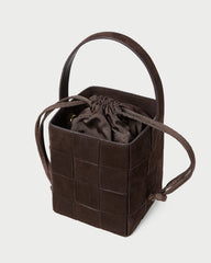 Loeffler Randall Women / Laith Brown Suede Bucket Bag