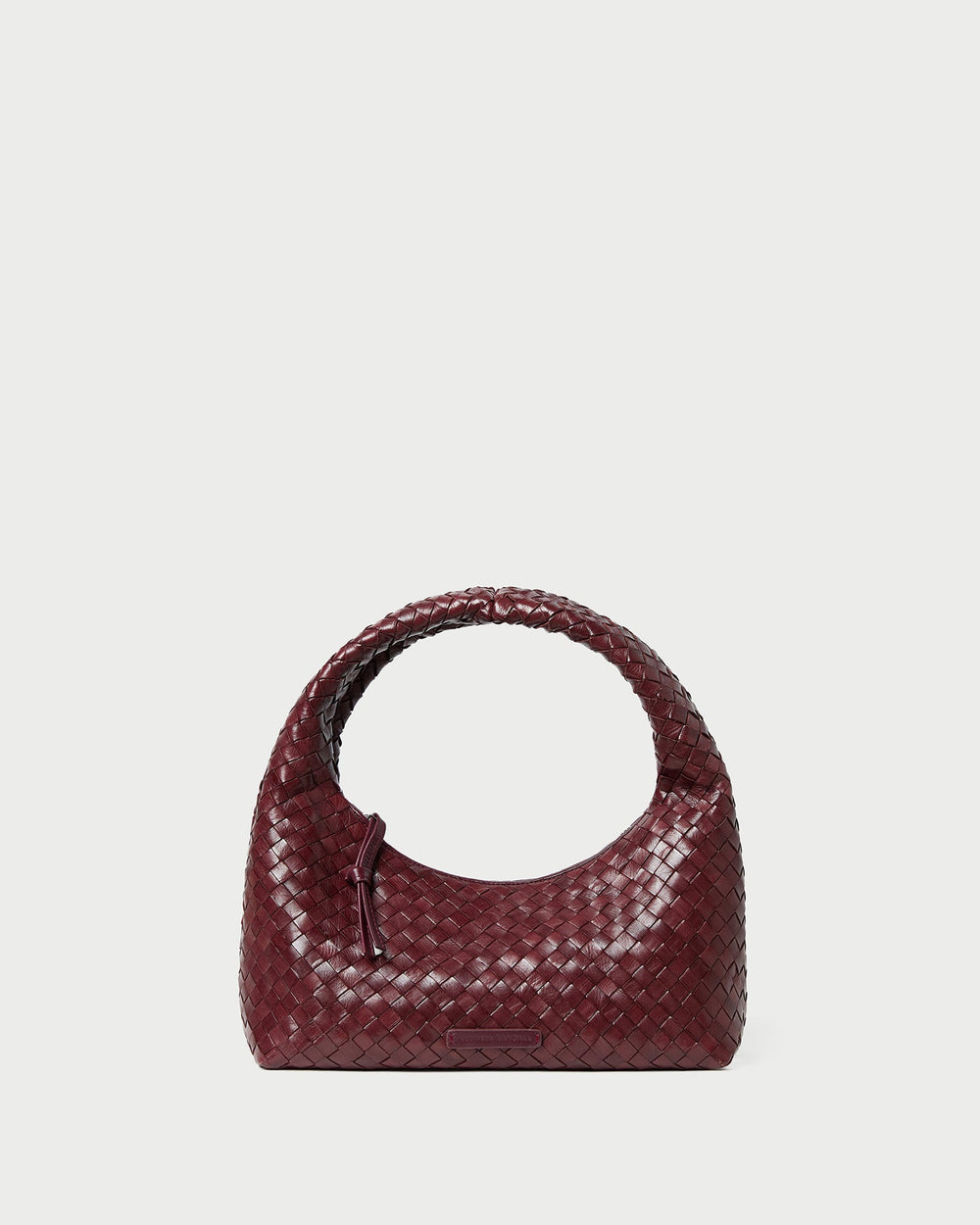 Loeffler Randall Women / Mercer Maroon Woven Shoulder Bag