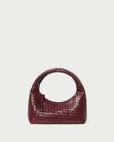 Loeffler Randall Women / Mercer Maroon Woven Shoulder Bag