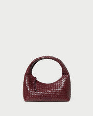 Loeffler Randall Women / Mercer Maroon Woven Shoulder Bag