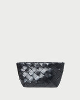 Loeffler Randall Women / Melina Black Woven Leather Clutch