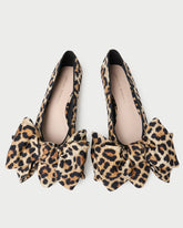 Loeffler Randall Women / Noa Leopard Jersey Bow Flat