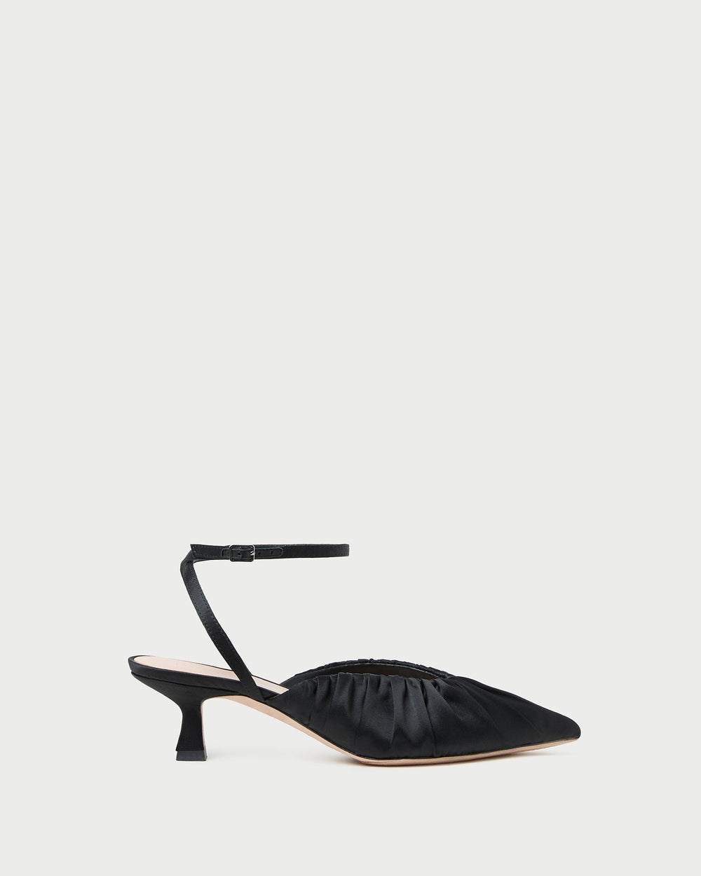 Loeffler Randall Women / Rio Black Satin Kitten Heel