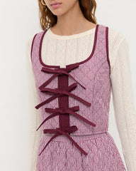 Loeffler Randall Women / Callista Tie-Front Vest