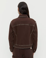 Loeffler Randall Women / Elijah Studded Denim Jacket