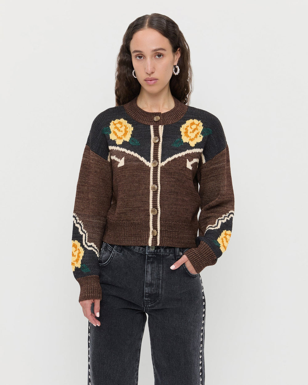 Loeffler Randall Women / Linda Intarsia Cardigan