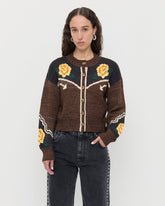 Loeffler Randall Women / Linda Intarsia Cardigan