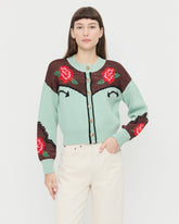 Loeffler Randall Women / Linda Intarsia Cardigan