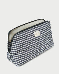 Loeffler Randall Women / Frances Black/White Gingham Cosmetic Pouch