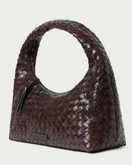 Loeffler Randall Women / Mercer Chocolate Woven Shoulder Bag