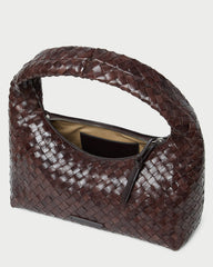 Loeffler Randall Women / Mercer Chocolate Woven Shoulder Bag