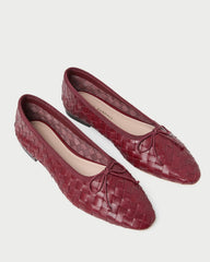 Loeffler Randall Women / Landry Wine Woven Ballet Flat