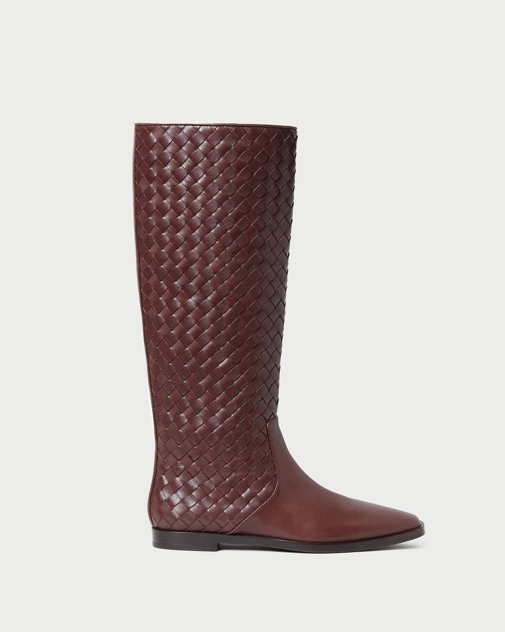 Loeffler Randall Women / Tilly Espresso Woven Leather Boot