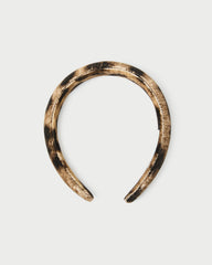 Loeffler Randall Women / Marina Leopard Puffy Headband