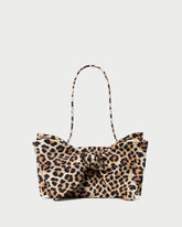 Loeffler Randall Women / Valerie Leopard Jersey Bow Bag