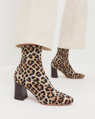 Loeffler Randall Women / Elise Leopard Jersey Ankle Boot