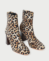 Loeffler Randall Women / Elise Leopard Jersey Ankle Boot