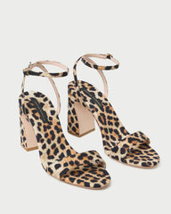 Loeffler Randall Women / Malia Leopard Curved-Heel Sandal