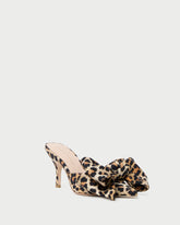 Loeffler Randall Women / Margot Leopard Jersey Bow Mule