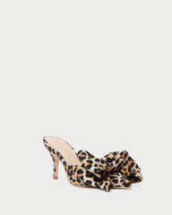 Loeffler Randall Women / Margot Leopard Jersey Bow Mule