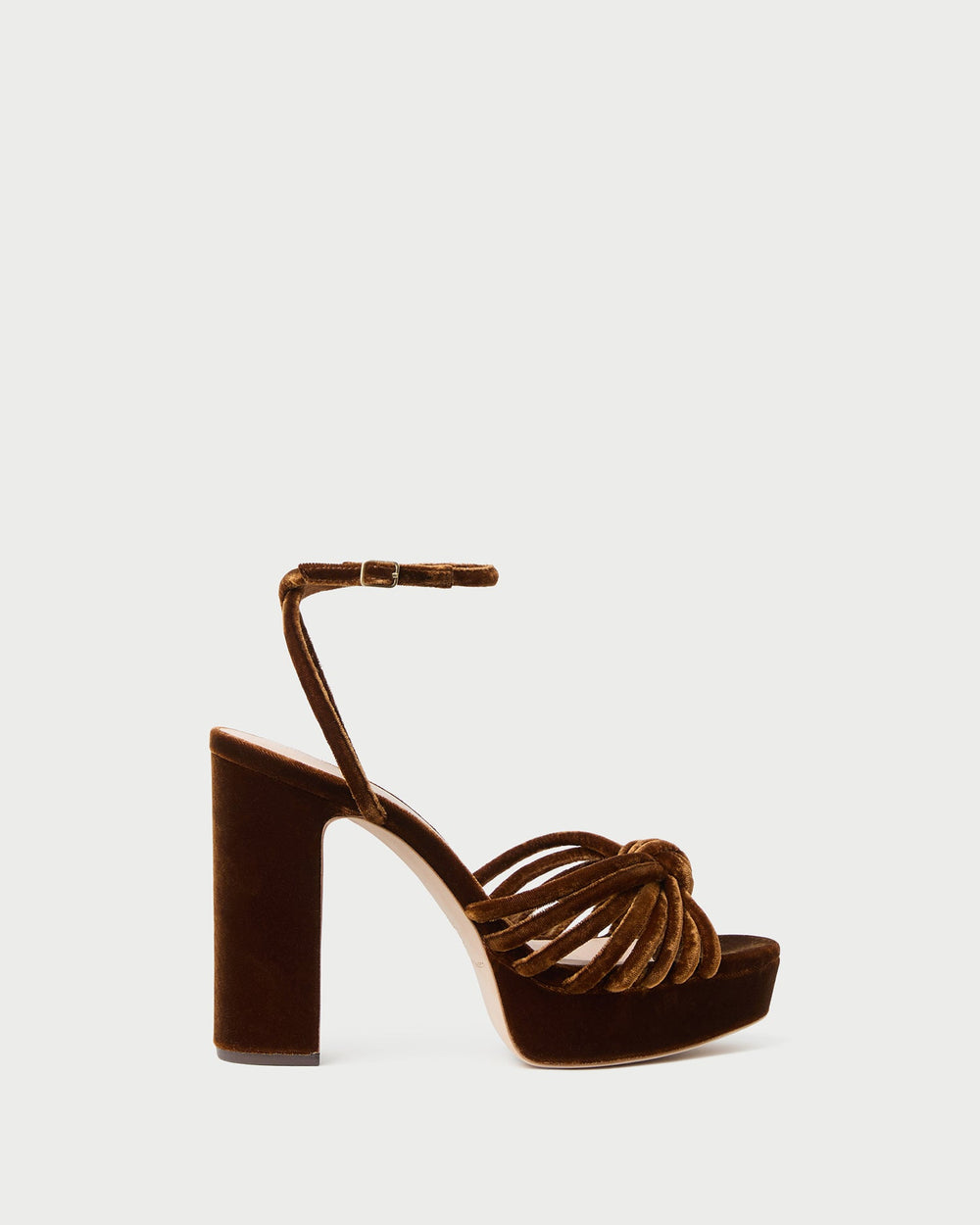 Loeffler Randall Women / Rivka Brown Velvet Platform Sandal