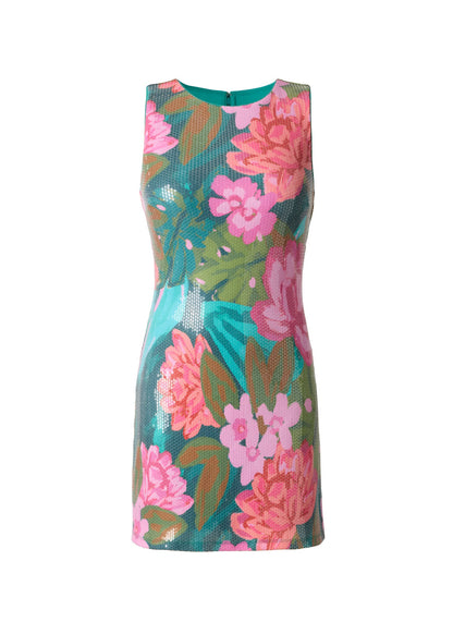 Floral Sequin Mini Dress Tropic Bouquet | Venus Value