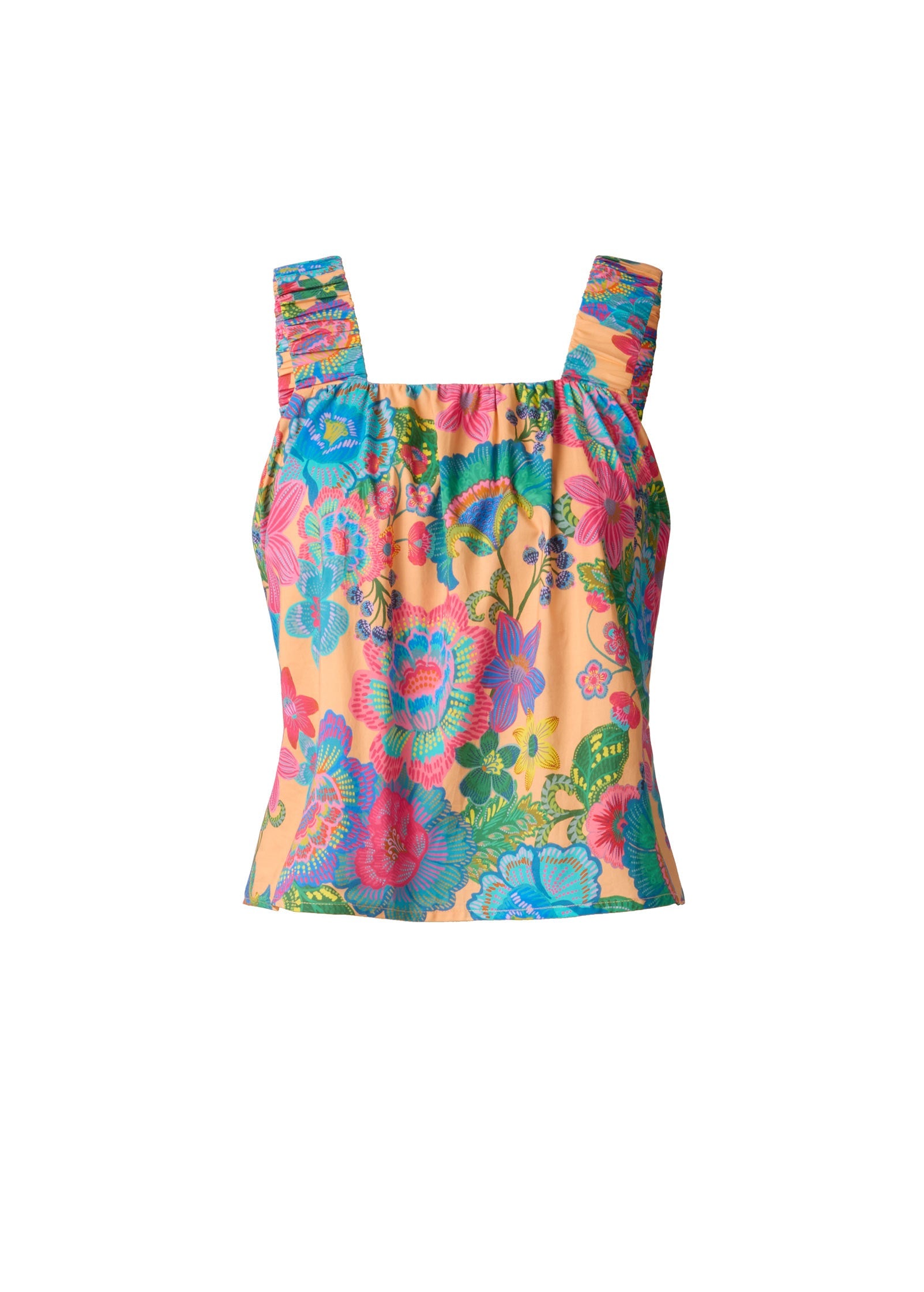 Poplin Printed Tank Dopamine Floral | Venus Sale