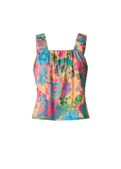 Poplin Printed Tank Dopamine Floral | Venus Sale