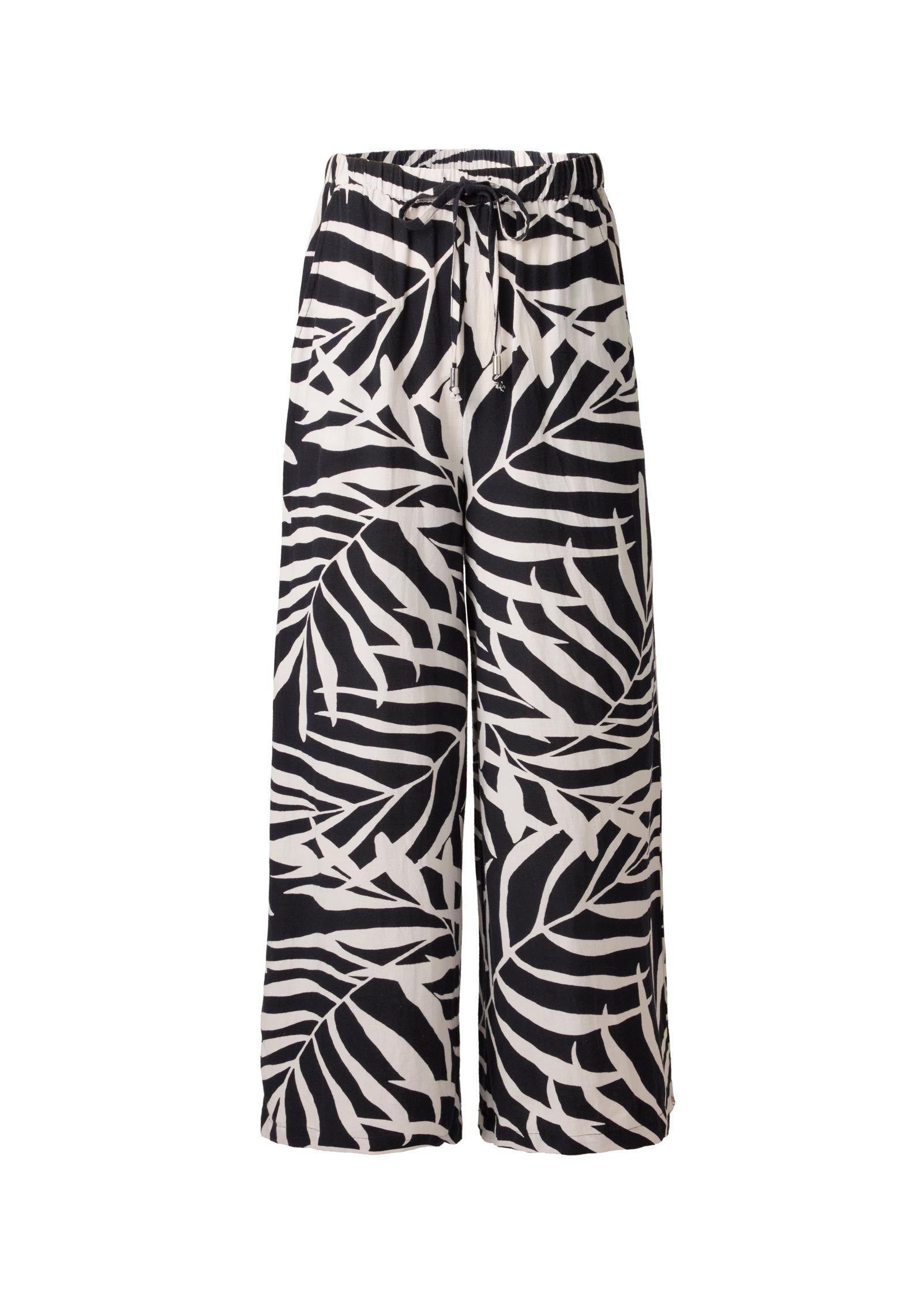 Wide Leg Linen Pant Bicolor Palm | Venus Cost Saving