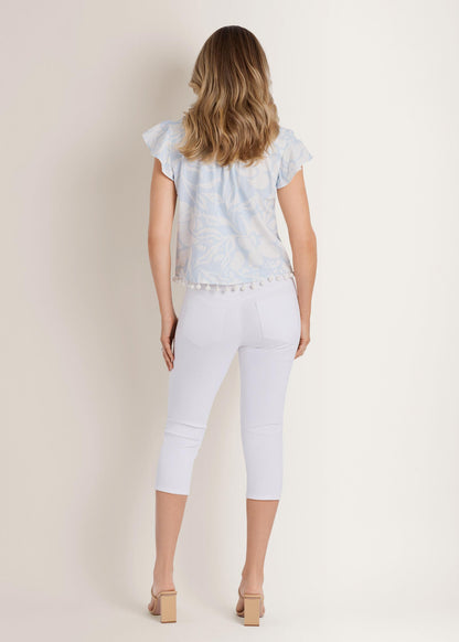 Cindy Capri Jean White Denim | Venus Featured