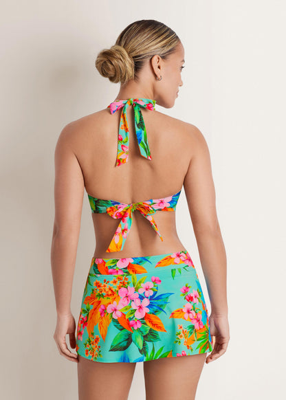 Aruba Swim Skirt Aqua Fiesta Floral | Venus Featured